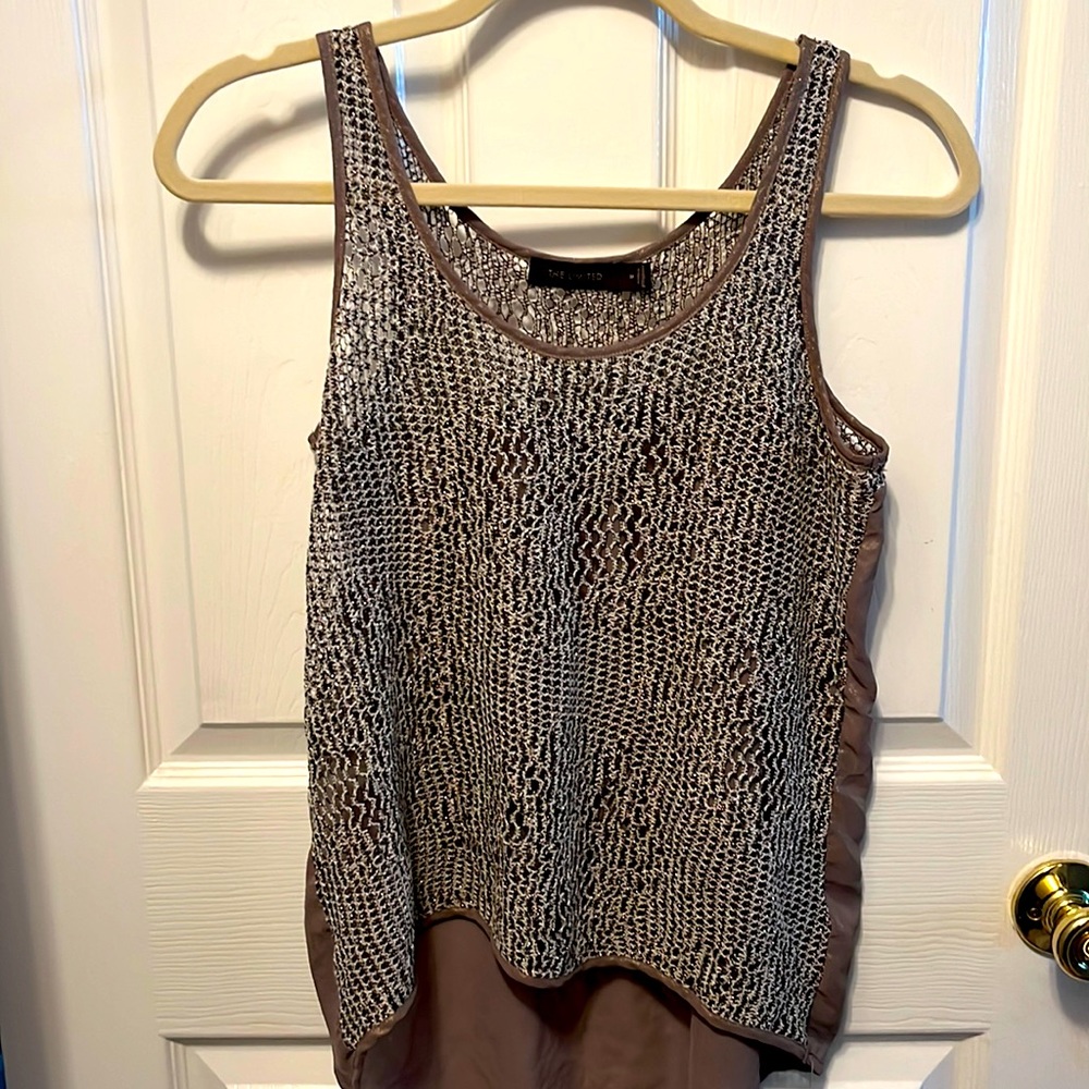 Express fancy tank size M with golden shimmer.